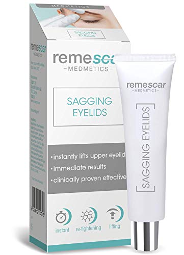 Remescar - Párpados caídos - Crema de efecto lifting para reducir las bolsas - Crema de ojos antienvejecimiento probada clínicamente para hombre y mujer - Relleno reafirmante para los ojos