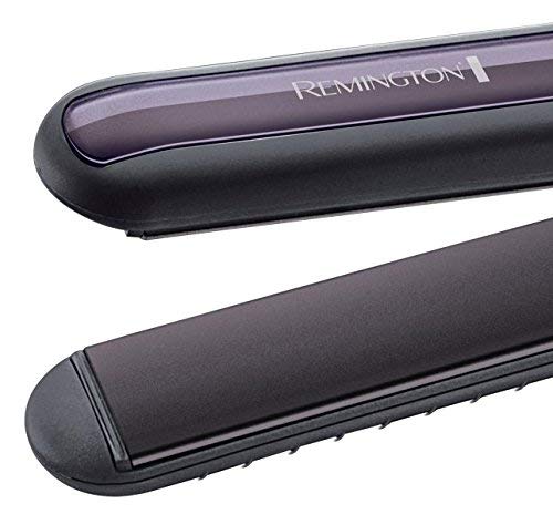 Remington S6505 Pro Sleek & Curl - Plancha de Pelo, Cerámica Avanzada, Digital, Rizador y Alisador, Negro y Morado