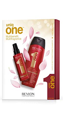 Revlon UniqOne Classic Pack de Tratamiento para el Cabello (Champú 300 ml y Tratamiento Capillar 150ml)