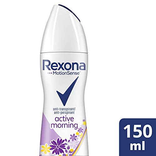 Rexona Active Morning - Desodorante en spray antitranspirante, 150 ml