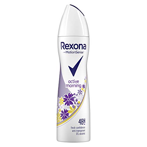 Rexona Active Morning - Desodorante en spray antitranspirante, 150 ml