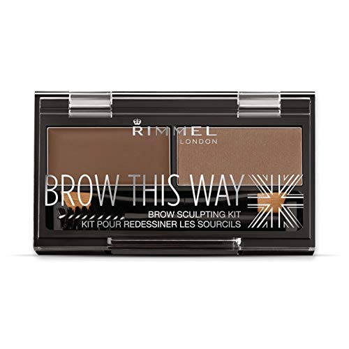 Rimmel London Brown This way Kit esculpidor de cejas, Tono 002 Medium Brown - 1.1 gr