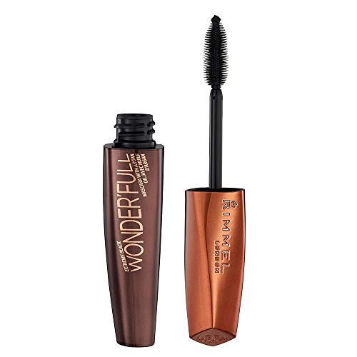 Rimmel London Wonderfull Argan Oil Máscara de Pestañas Tono Ultrablack, 11 ml