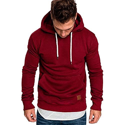 riou ¡Oferta Sudaderas con Capucha para Hombre Cosy Chaqueta Deportiva Sudadera con Cremallera Completa Ecosmart Hoodie Casual Jerséis Top Blouse ¡Caliente!