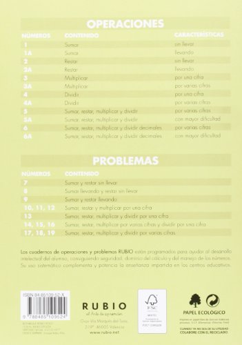 Rubio PR-2 - Cuaderno problemas (Operaciones y Problemas RUBIO)