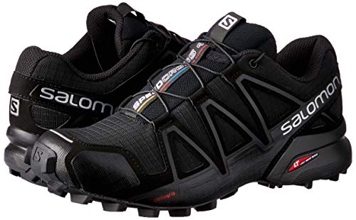 Salomon Speedcross 4 W, Zapatillas de Trail Running para Mujer, Negro (Black/Black/Black Metallic), 38 EU