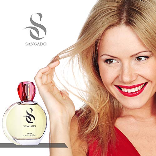 SANGADO Bella Femme Perfume para Mujeres, Larga Duración de 8-10 horas, Olor Lujoso, Floral Frutal Gourmand, Francesas Finas, Extra Concentrado (Parfum), Spray de 60 ml, Un Gran Regalo Para Mujeres