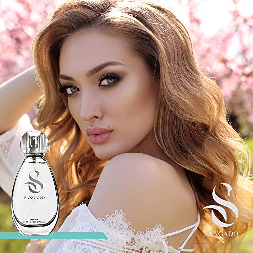 SANGADO Gardenia Y Almizcle Perfume para Mujeres, Larga Duración de 8-10 horas, Olor Lujoso, Chipre Floral, Francesas Finas, Extra Concentrado (Parfum), Spray de 50 ml, Un Gran Regalo Para Mujeres