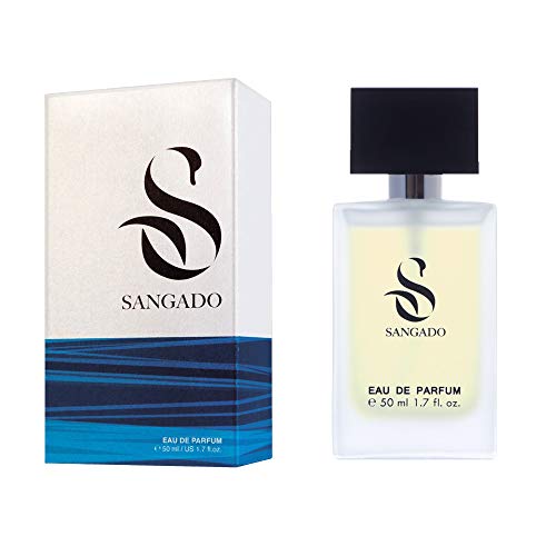 SANGADO Invencible Perfume para Hombres, Larga Duración de 8-10 horas, Olor Lujoso, Amaderada Acuática, Francesas Finas, Extra Concentrado (Eau de Parfum), Spray de 50 ml, Un Gran Regalo Para Hombres