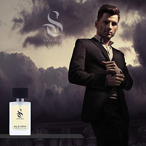 SANGADO Mr. Charming Perfume para Hombres, Larga Duración de 8-10 horas, Olor Lujoso, Aromática Verde, Francesas Finas, Extra Concentrado (Eau de Parfum), Spray de 50 ml, Un Gran Regalo Para Hombres