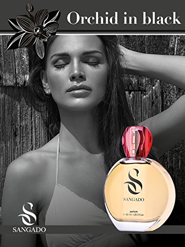 SANGADO Orquídea Negra Perfume para Mujeres, Larga Duración de 8-10 horas, Olor Lujoso, Oriental Floral, Francesas Finas, Extra Concentrado (Parfum), Spray de 60 ml, Un Gran Regalo Para Mujeres