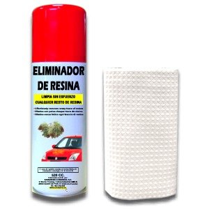 SANMARINO ELIMINADOR DE RESINA DE ÁRBOL SPRAY 520 CC. + BAYETA