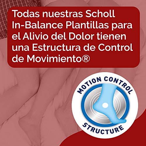 Scholl Plantilla In-Balance para el alivio del dolor de rodilla y talón, 1 par, talla S (37 - 39.5)