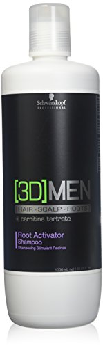 Schwarzkopf Professional 3D Men - Champú anticaida, 1000 ml