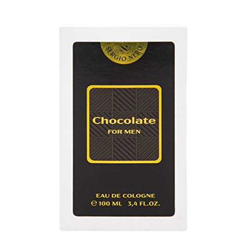 SERGIO NERO • CHOCOLATE Eau de Cologne/Agua de colonia para hombres • Fragancia Dulce Golosa de Hombre (100 ML)