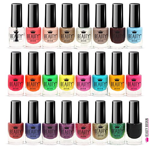 Set De 48 Esmalte De Uñas 48 Colores Diferentes Botella Moderna De 5 ml