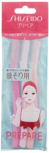 Shiseido 3 piezas Preparar Razor facial, grande (Japón Importación)