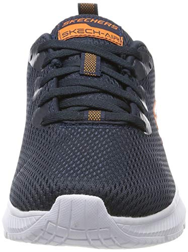 Skechers Men's DYNA-AIR Trainers, Blue (Navy Mesh/Trim NVY), 8 (42 EU)