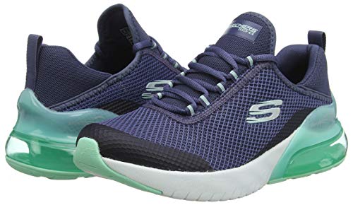 Skechers Women's SKECH-AIR STRATUS-SPARKLING W Trainers, Blue (Black Mesh/Hot Melt/Hot Pink Trim Nvtq), 7 (40 EU)