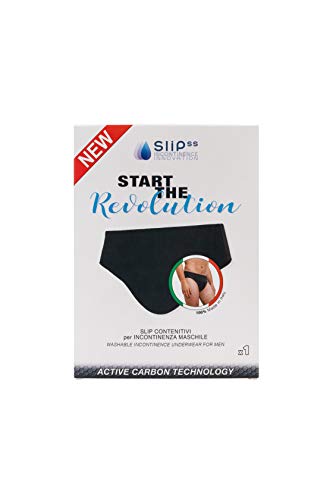 SliPss HIGH PERFORMANCE Slips para incontinencia masculina, discretos, lavables y reutilizables para pérdidas de leves a severas - Talla M