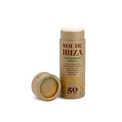 Sol De Ibiza Plastic Free Stick - Natural Mineral Sunscreen SPF50