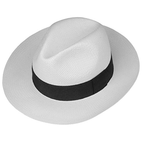 Sombreroshop Bogar- Sombrero de paja Palermo, 100% paja de papel, XL/60-61, blanco