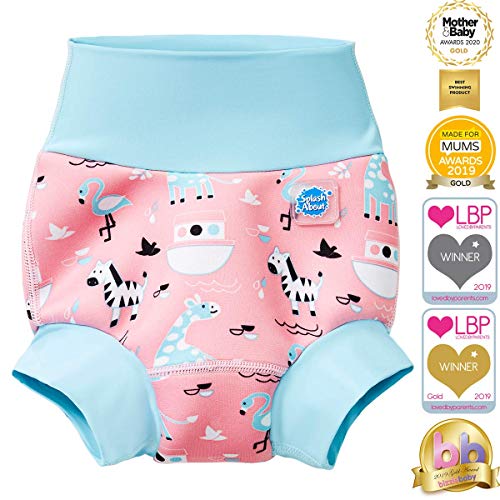 Splash About Happy Nappy Pañal de Baño Reutilizable - Nina's Ark 12-24 Meses