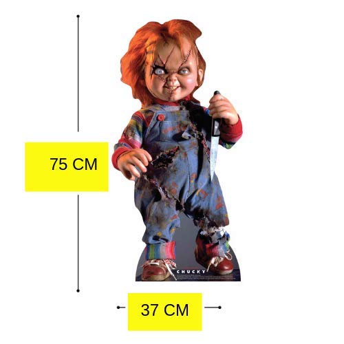 Star Cutouts SC1316 Juego de niños de Chucky Scarred, perfecto para Halloween, amigos y fans, multicolor