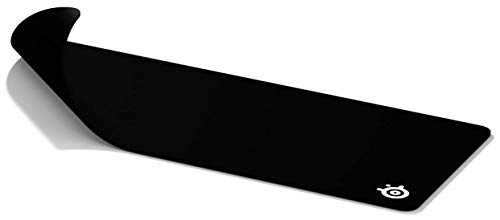 SteelSeries QcK XXL - Alfombrilla de ratón de juego, 900mm x 400mm, tela, base de caucho, compatible con ratón láser y óptico, negro