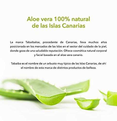 TABAIBA Aleo Vera Soap, Jabón de Glicerina con Aloe Vera, 125 gr