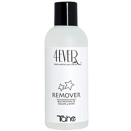 Tahe 4-Ever Remover Quitaesmalte Color para Esmalte Semipermanente Acetona Esmalte Permanente 200 ml