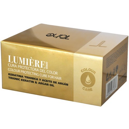 Tahe Lumière Express Cura Protectora del Color Rica en Keratina Triónica y Aceite de Argán, 5 X 10 ml