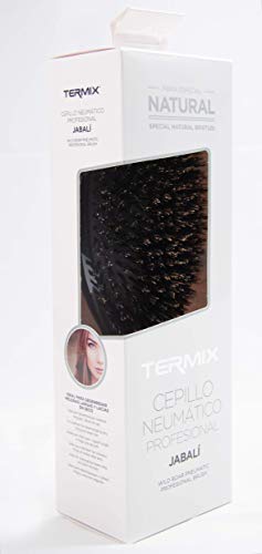 Termix Cepillo de pelo neumático con cerdas de jabalí- pequeño . Cepillo de pelo profesional ideal para y pulir el cabello. Disponible en 2 tamaños.