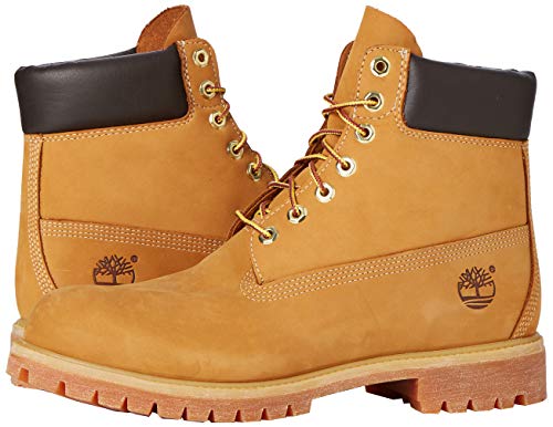 Timberland 6-Inch Premium Boot, Botas para Hombre, Amarillo (Wheat Nubuck), 42 EU