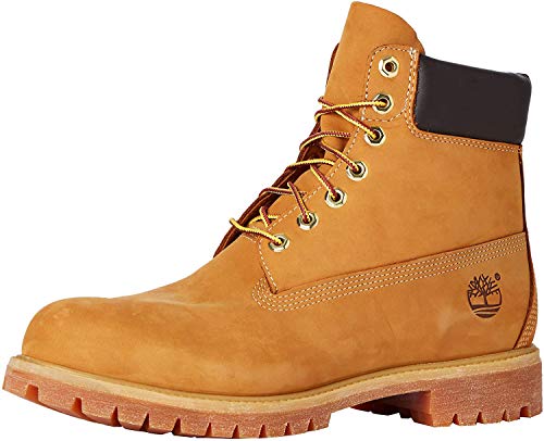 Timberland 6-Inch Premium Boot, Botas para Hombre, Amarillo (Wheat Nubuck), 42 EU