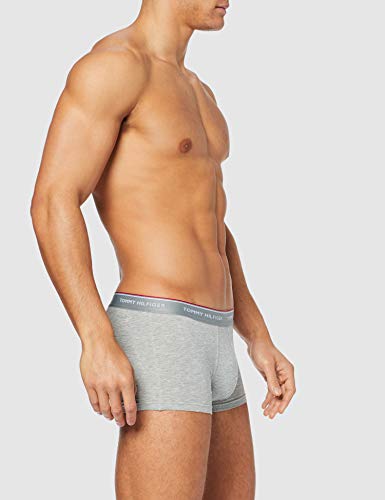 Tommy Hilfiger 3p Trunk Tanga, Negro (Black/Grey Heather/White 004), Large (Pack de 3) para Hombre