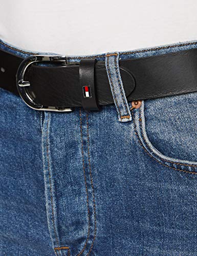 Tommy Hilfiger NEW DANNY BELT Cinturón, Masters Black, 95 cm para Hombre