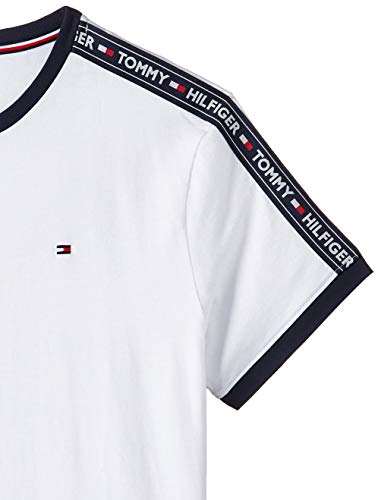 Tommy Hilfiger RN tee SS Camiseta, Blanco (White 100), Small para Hombre