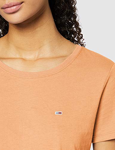 Tommy Hilfiger Tjw Soft Jersey tee Ropa Deportiva de Punto, Naranja (Melon Orange Sc1), 32 (Talla del Fabricante: XX-Small) para Mujer