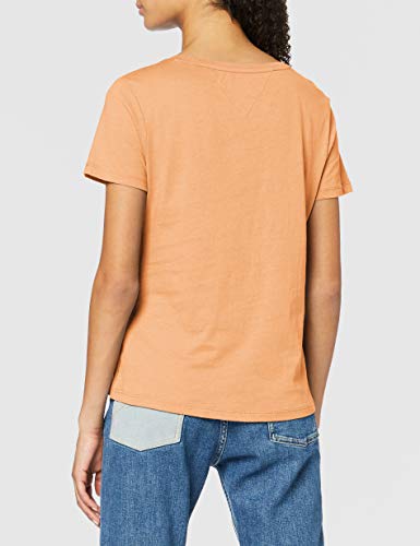 Tommy Hilfiger Tjw Soft Jersey tee Ropa Deportiva de Punto, Naranja (Melon Orange Sc1), 32 (Talla del Fabricante: XX-Small) para Mujer