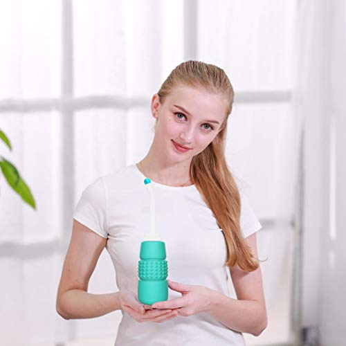 TONELIFE Peri Botella para el cuidado relajante posparto y recuperación perineal, después del nacimiento, tratamiento de hemorroides, bidé portátil de 350 ml/12 oz Portable Bidet-Peri Bottle