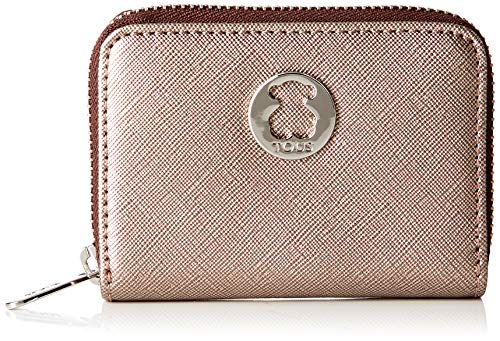 Tous Dubai Saffiano - Monedero para Mujer, Multicolor (Bronce Topo 695930007), 10 x 8 x 2.5 cm