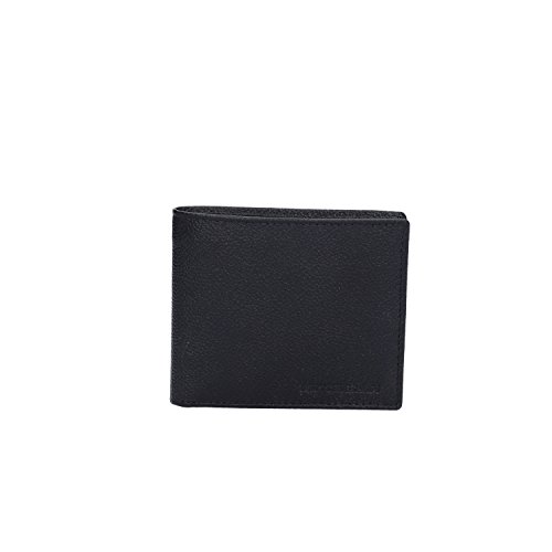 TRU TRUSSARDI Cartera de hombre de piel poliéster (negro)