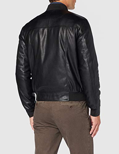 Trussardi Jeans Bomber Regular Fit Soft Ecolea Chaqueta, Negro (Black K299), Large (Talla del Fabricante: 50) para Hombre