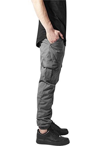 Urban Classics Cargo Jogging Pants, Pantalones para Hombre, Gris (darkgrey 94), L