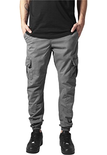 Urban Classics Cargo Jogging Pants, Pantalones para Hombre, Gris (darkgrey 94), L