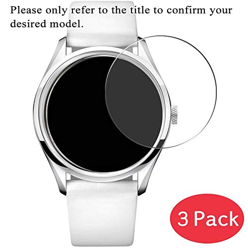 VacFun 3 Piezas Vidrio Templado Protector de Pantalla para Cartier W31043M7 Pasha C, 9H Cristal Screen Protector Sin Burbujas, Alta Definición Película Protectora Reloj Inteligente Smartwatch Pulsera