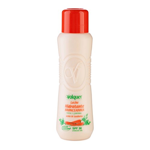 Válquer Leche Hidratante Bronceadora Facial Y Corporal (SPF 30) - 500 ml.