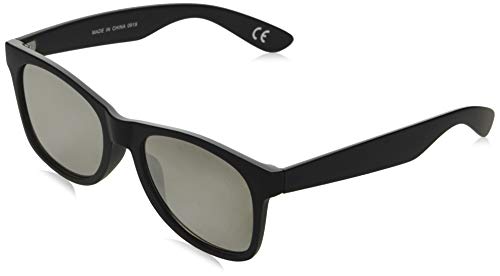 Vans Spicoli Flat Shades Gafas de sol, Negro (Black/Silver Mirror), 50.0 para Hombre