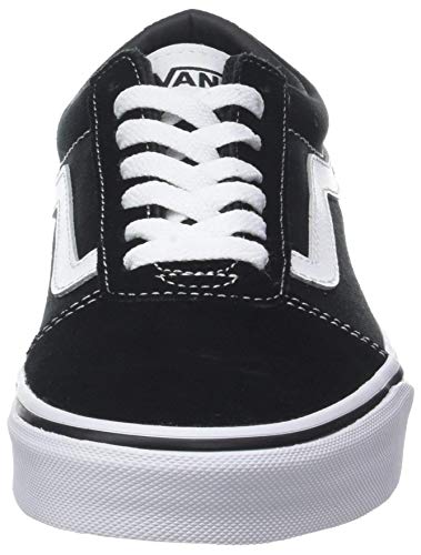 Vans Ward Canvas, Zapatillas Hombre, Negro ((Suede/Canvas) Black/White C4R), 44 EU